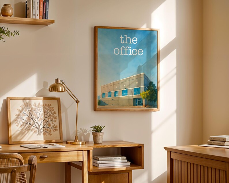 The Office TV Show Poster – Scranton Building Watercolor Art Print ...
