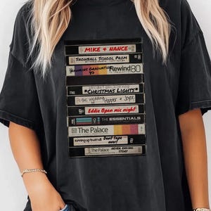 Camiseta de Stranger, camiseta vintage con cassette apilado, diseño de mixtape de música retro de los 80 y 90