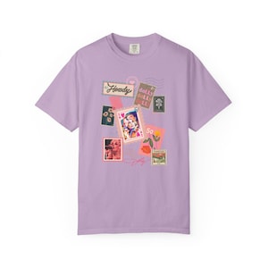Briefmarken Hemd Dolly Parton Shirt auf Komfortfarben Herzkönigin Bild 8