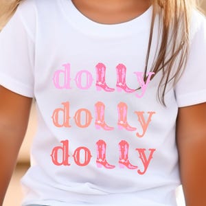 Dolly Parton Youth shirt on Comfort colors