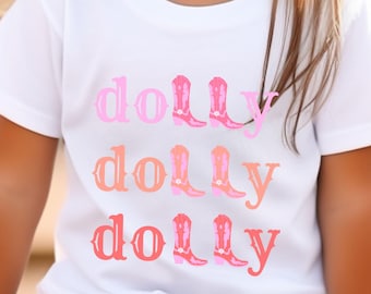 Dolly Parton Youth shirt on Comfort colors