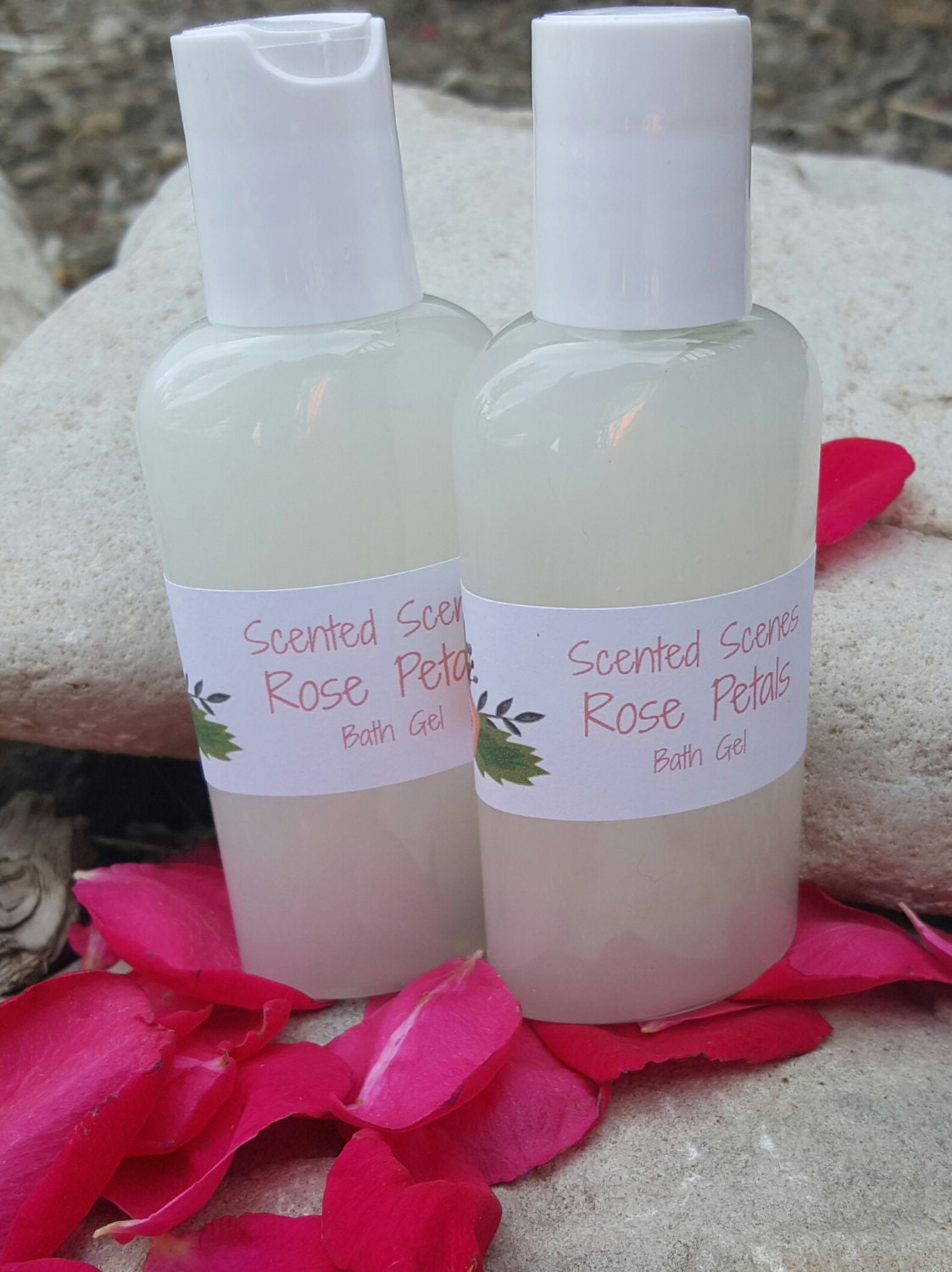 Organic Rose Bubble Bath Rose petal scented bath gel baby Etsy