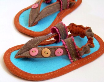 Baby Sandals Sewing Pattern for Baby Boys and Baby Girls Thong Sandals for baby