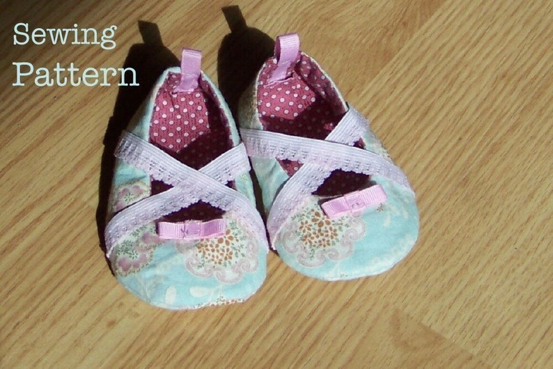 Angelina Ballerina Baby Girl Shoes PDF PATTERN DIY 5 different sizes image 5