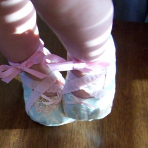 Angelina Ballerina Baby Girl Shoes PDF PATTERN DIY 5 different sizes image 4
