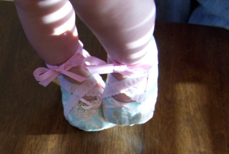 Angelina Ballerina Baby Girl Shoes PDF PATTERN DIY 5 different sizes image 4