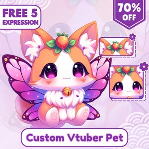 Vtuber Pet, Custom Vtuber Avatar, Animal Vtuber, Vtuber Commission, Pet Vtuber Model, Rigging, Live2d Commission, Live2d Model, Vtuber Model