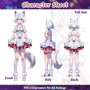Character Sheet Commission, Character Sheet, Custom DND Sheet, Furry Reference, VRChat, Anime Style Design, Custom Character Sheet
