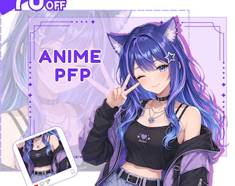 Anime PFP Commission, Custom Digital Icon Vtuber Avatar, Anime Character Portrait, OC Fanart Discord Profile Picture