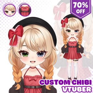 AANGEPASTE CHIBI VTUBER | Vtuber-personage, live2d-model, Anime-kunst, Anime-personage, Vtuber-ontwerp, Chibi, Aangepast Vtuber-model, Chibi-personage