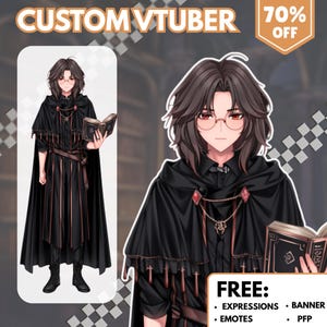 CUSTOM VTUBER model for commercial use | Live 2D Vtuber | Character Design| Pngtuber | Anime art | Vtuber Rigging | Vtuber Design