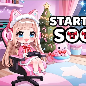 Benutzerdefiniertes Stream-Overlay / benutzerdefinierter Twitch-Stream-Bildschirm / Start in Kürze / Be Right Back / Offline- / Beendet-Bildschirme / Animierter Stream-Bildschirmpaket