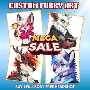 Furry Art Commission | Chibi Furry | Custom Anime Furry Profile Picture & Icon | Fursona Commission | Furry PFP | Furry Adopt |Furry Drawing