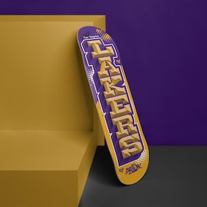 Lakers Skateboard Deck, Skateboard Wall Art, Mancave Décor, Black Mamba, Garage Art, Lakers, LA Lakers, Basketball Gifts, Kobe Bryant, Gifts
