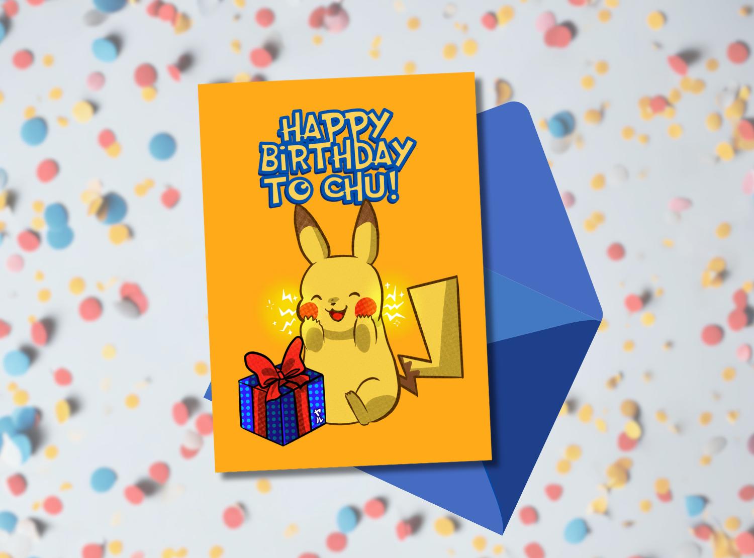 Happy birthday pikachu card - Etsy 日本