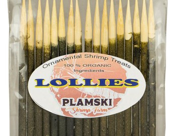 Shrimp Lollies - Shrimp Food for Invertebrates, Caridina, Neocaridina and Snails Made from 100% Organic ingredients.