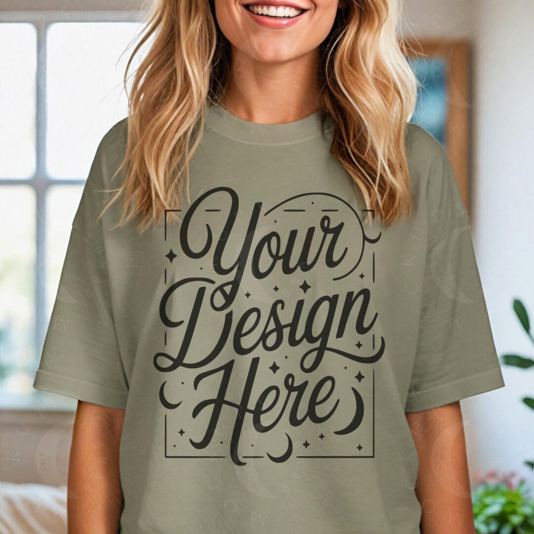 AS Colour 5082 Mockup Faded Eucalyptus AS Color 5082 Heavy Faded Tee ...