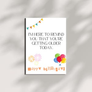 Cartão de aniversário engraçado - Cartão de aniversário engraçado para amigos - Família - Casais