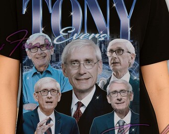 Tony Evers Shirt, Tony Evers Retro TShirt, Tony Evers Fan Tees, Tony Evers Merch Gift, Tony Evers Vintage Sweatshirt, Tony Evers Tee