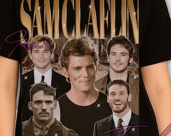 Sam Claflin Shirt, Retro Sam Claflin T-Shirt, Bootleg Vintage Tees, Sam Clafin Sweatshirt, Sam Claflin Merch, Sam Claflin Tee, Washed shirt