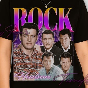 Rock Hudson Shirt, Rock Hudson Vintage Tshirt, Rock Hudson Retro Tees, Rock Hudson Sweatshirt, Rock Hudson Merch Gift, Comfort Colors Tee