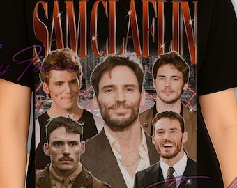 Sam Claflin Shirt, Retro Sam Claflin T-Shirt, Bootleg Vintage Tees, Sam Clafin Sweatshirt, Sam Claflin Merch, Sam Claflin Tee, Washed shirt