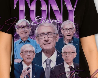 Tony Evers Shirt, Tony Evers Retro TShirt, Tony Evers Fan Tees, Tony Evers Merch Gift, Tony Evers Vintage Sweatshirt, Tony Evers Tee