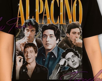 Al Pacino Shirt, Al Pacino Vintage Fan T-Shirt, Al Pacino Retro 90er Jahre Tshirt, Al Pacino Bootleg T-Shirt, Al Pacino Pullover, Mafia Tees