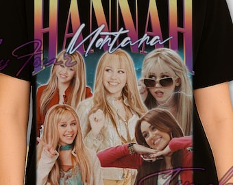 レトロ ハンナ モンタナ シャツ - ハンナ モンタナ Tシャツ、ハンナ