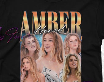 Amber Heard Shirt, Amber Heard Fan Tshirt, Amber Heard Merch Gift, Amber Heard Heard Sweatshirt, Amber Retro Homage Tee, Amber Heard Present
