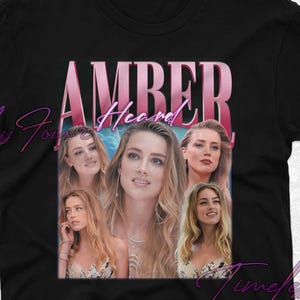 Amber Heard Shirt, Amber Heard Fan Tshirt, Amber Heard Merch Gift, Amber Heard Heard Sweatshirt, Amber Retro Homage Tee, Amber Heard Present
