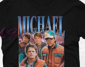 Camiseta de Michael J. Fox, camiseta homenaje a Michael J. Fox, mercancía vintage del actor canadiense Michael Andrew Fox, camiseta retro de Michael J. Fox, regalo para fans