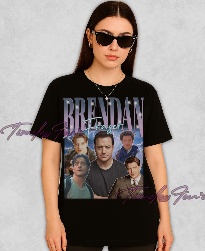 Brendan Fraser Shirt, Brendan Fraser Tshirt, Brendan Fraser Sweatshirt, Brendan Fraser Merch, Brendan Fraser Lover Tees, Christmas Present, Brendan Fraser tee, The Mummy shirt, George of the Jungle, Hollywood actor, Mummy fan shirt, Encino Man shirt, Airheads shirt, The Whale tee, Actor fan shirt, 90s movie shirt, Vintage actor tee, Blast from the Past, Pop culture tee