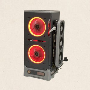 Unique ITX case, 3D printed Open case, mini ITX host, Vertical Standing pc Case, external gpu, Smart Heat Dissipation, Desktop Stand, Tower
