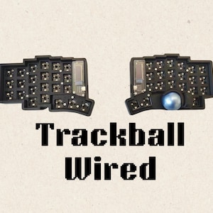 Trackball Wired Spilt Keyboard, DIY kit, 39/47/59 keys, Choc V1/ V2/MX w/o switches keycaps, Upgraded Keyball, RGB Vial hot-swap