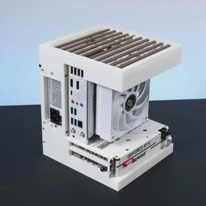 Unique ITX case, Open Computer Case, 3D printed PC case, SFX, Desktop Stand, Compact Lightweight Small, Showcase Hardware, Accessory tower