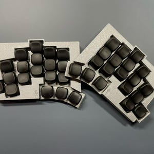 Totem Split Keyboard, DIYkit, Low Profile Wireless Ergonomic, Support ZMK, Hotswap Choc Switch, PC Mechanical, Gift gamer, 38 Keys by GEIST