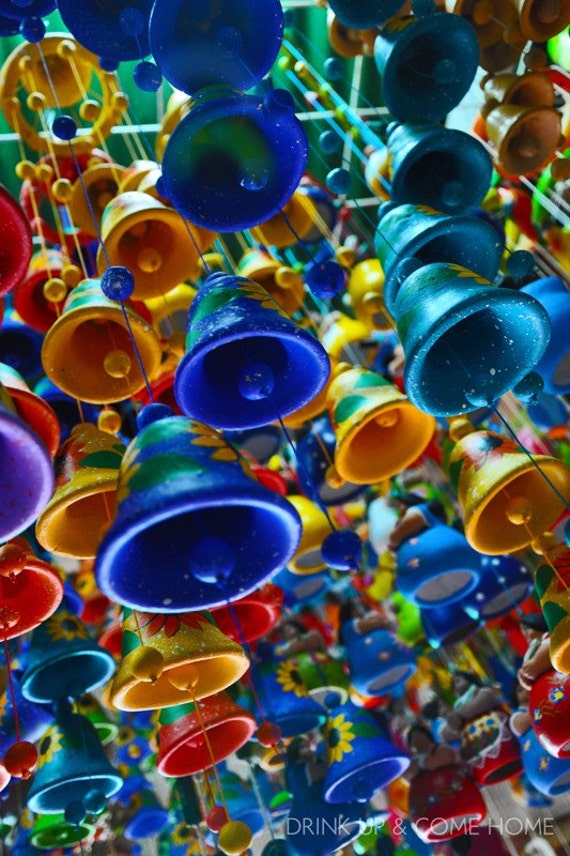 Items similar to Colorful Bells Print 16x24 limited edition signed and