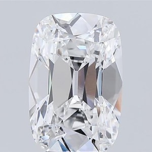 Old Mine Cushion Cut Diamond Lab Grown Diamond Elongated Old Mine Cut Diamond for Engagement Ring Vintage Style Old Diamond Cushion Diamond