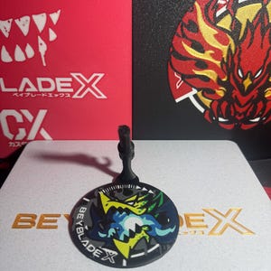 Beyblade x display (Dran Buster Gray Beyblade Park edition)