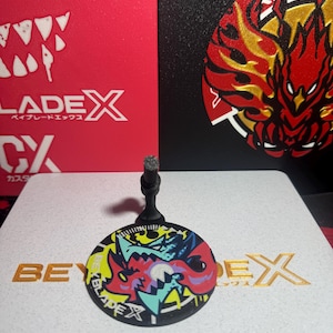 Beyblade x display (Dran Buster Blue Beyblade Park edition)