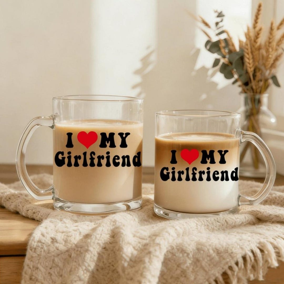 Funny Couple Mug, I Love My Girlfriend Cup, Valentines Day Gift for Him ...