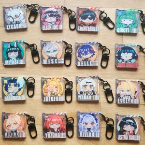 8 characters update!!! Zenless Zone Zero Keychain Card Holder_ Miyabi/Harumsa/Vivian/Lighter/Jane Doe/Ellen Joe/Lycaon/Wise/Belle
