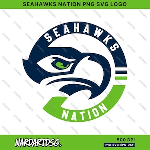 Seahawks Nation Logo SVG – Football Team Mascot, Cut File (Digital Download)