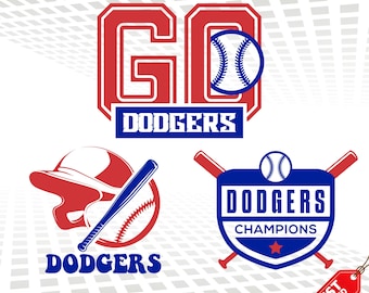 Logo dei Dodgers SVG – Grafica della squadra di baseball, file di taglio (download digitale)