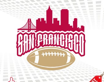 San Francisco Football SVG: City Skyline Design (Digital Download)