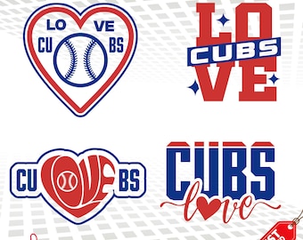 Logo drużyny baseballowej Cubs w formacie SVG – plik do wycinania, grafika wektorowa (pobieranie cyfrowe)
