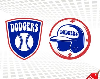 Dodgers Baseball SVG – File di taglio del logo della squadra (download digitale)