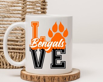Bengals Paw Print SVG, EPS, PNG, Cricut Cut File (Digital Download)