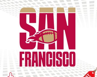 San Francisco Football SVG: Sports Game Day Design (Digital Download)